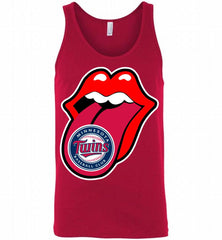 Minnesota Twins  x The Rolling Stones Logo Tank - zezetee