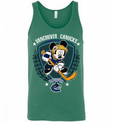 NHL Hockey Mickey Mouse Vancouver Canucks Disney Tank - zezetee