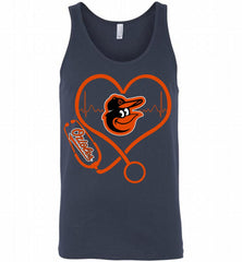 Nurse Heartbeat Baltimore Orioles Tank - zezetee