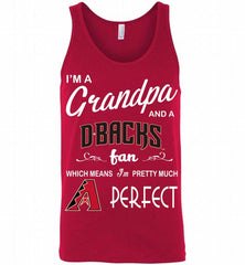 I'M A Grandpa And A Arizona Diamondbacks Fans Gift Tank - zezetee
