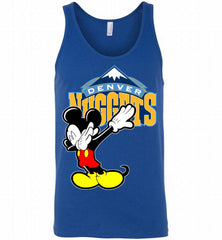 Disney Mickey Mouse Dabbing Denver Nuggets Tank - zezetee