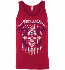Metallica Snake Skull Winnipeg Jets Logo Tank - zezetee