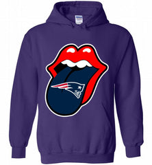 New England Patriots  x The Rolling Stones Logo Hoodie - zezetee