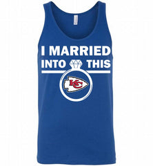 I MARRIED INTO THIS NFL Kansas City Chiefs Fans Gift Tank - zezetee
