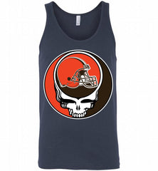 Cleveland Browns Grateful Dead Logo Band Tank - zezetee