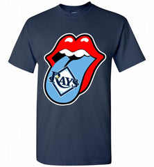 Tampa Bay Rays  x The Rolling Stones Logo Shirt - zezetee
