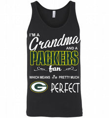 I'M A Grandma And A Green Bay Packers Fans I'm Pretty Much Perfect Tank - zezetee