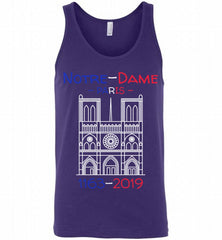 Notre Dame Paris 1163 - 2019 Cathedral France Tank - zezetee