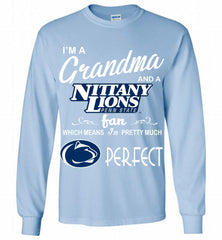 I'M A Grandma And A Penn State Nittany Lions Fan Gildan Long Shirt - zezetee