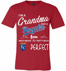 I'M A Grandma And A Kansas City Royals Fans Gift Canvas USA - zezetee