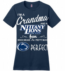 I'M A Grandma And A Penn State Nittany Lions Fan Ladies Perfect - zezetee