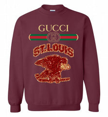 Gucci St Louis Eagles Logo Crewneck Sweatshirt - zezetee