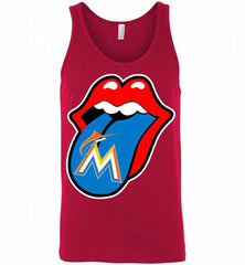 Miami Marlins  x The Rolling Stones Logo Tank - zezetee