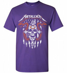 Metallica Snake Skull Chicago Bears Logo Shirt - zezetee