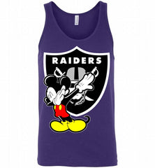 Disney Mickey Mouse Dabbing Oakland Raiders Tank - zezetee