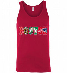 Boston fan Red Sox Bruins Celtics New England Patriots Tank - zezetee