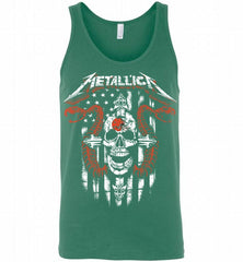 Metallica Snake Skull Cleveland Browns Logo Tank - zezetee