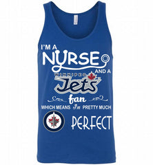 I'M A Nurse And A Winnipeg Jets Fans Gift Tank - zezetee