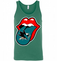 San Jose Sharks  x The Rolling Stones Logo Tank - zezetee
