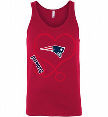 Nurse Heartbeat New England Patriots Tank - zezetee