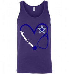 DALLAS COWBOYS NURSE LOVE AMERICA’S TEAM Tank - zezetee