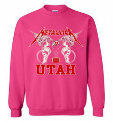 Metallica Utah Utes Logo Crewneck Sweatshirt - zezetee