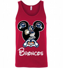 DENVER BRONCOS GIFT FANS MIKEY DISNEY GIFT Tank - zezetee