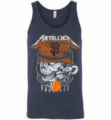 Metallica Skull San Francisco Giants Logo Tank - zezetee