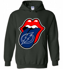 Tampa Bay Lightning  x The Rolling Stones Logo Hoodie - zezetee
