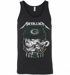 Metallica Skull Snake Green Bay Packers Tank