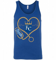 Nurse Heartbeat Kansas City Royals Tank - zezetee