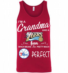 I'M A Grandma And A Philadelphia 76ers Fans Perfect Tank - zezetee