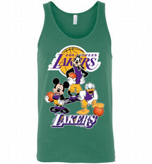 Mickey Goofy Donald Loves Los Angeles Lakers Basketball Fans Tank - zezetee