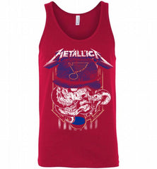Metallica Skull Snake St Louis Blues Tank - zezetee