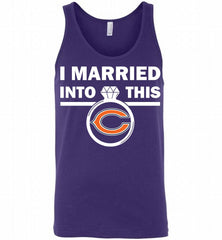 I MARRIED INTO THIS NFL Chicago Bears Fans Gift Tank - zezetee