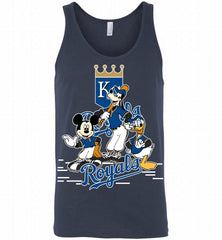 Mickey Goofy Donald Kansas City Royals Teams Tank - zezetee