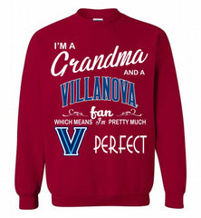 I'M A Grandma And A Villanova Wildcats Fan Crewneck Sweatshirt - zezetee