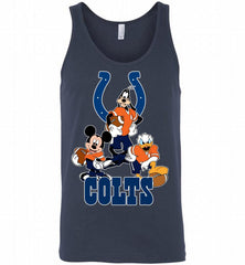 Mickey Goofy Donald Disney Indianapolis Colts Football Gift Tank - zezetee