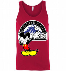 Disney Mickey Mouse Dabbing Colorado Rockies Tank - zezetee