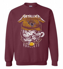 Metallica Skull Snake Jacksonville Jaguars Crewneck Sweatshirt - zezetee