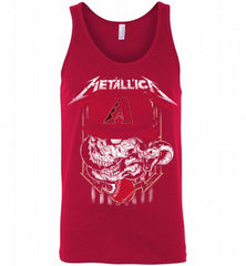 Metallica Skull Arizona Diamondbacks Logo Tank - zezetee
