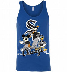 Mickey Goofy Donald Chicago White Sox Teams Tank - zezetee