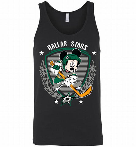 NHL Hockey Mickey Mouse Dallas Stars Disney Tank - zezetee