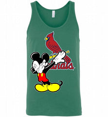 Disney Mickey Mouse Dabbing St Louis Cardinals Tank - zezetee