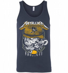 Metallica Skull Snake Pittsburgh Penguins Tank - zezetee