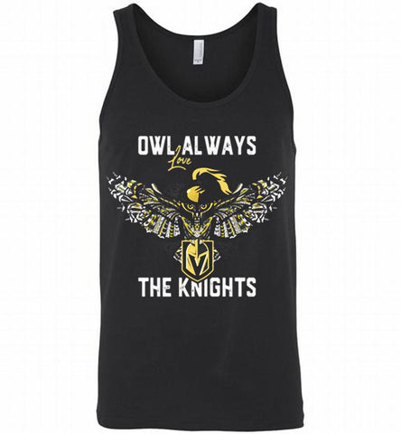 OWL ALWAYS LOVE THE VEGAS GOLDEN THE KNIGHTS Tank - zezetee