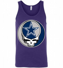 Dallas Cowboys Grateful Dead Logo Band Tank - zezetee