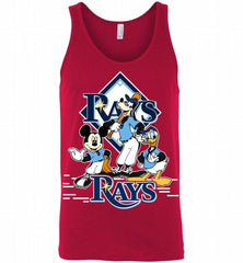 Mickey Goofy Donald Tampa Bay Rays Teams Tank - zezetee