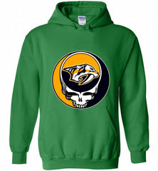 NHL TEAM NASHVILLE PREDATORS X GRATEFUL DEAD LOGO BAND Hoodie - zezetee