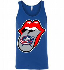 Columbus Columbus Blue Jackets  x The Rolling Stones Logo Tank - zezetee